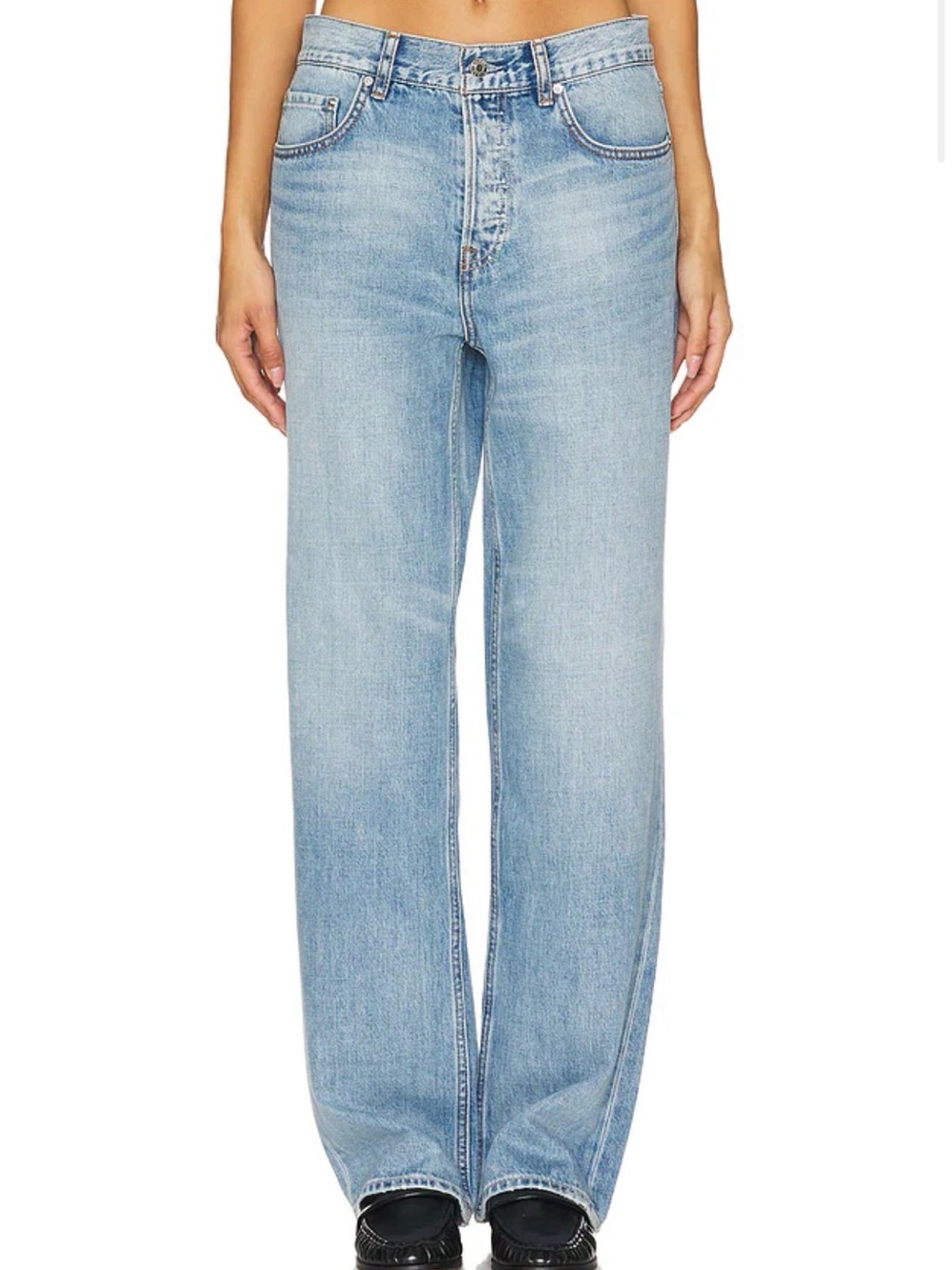 GRLFRND denim Bella boyfriend low rise jeans